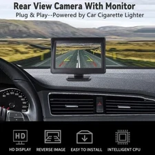 Backup Camera and 4.3"Monitor HD Car Rear View Night Vision Parking Reverse Kit