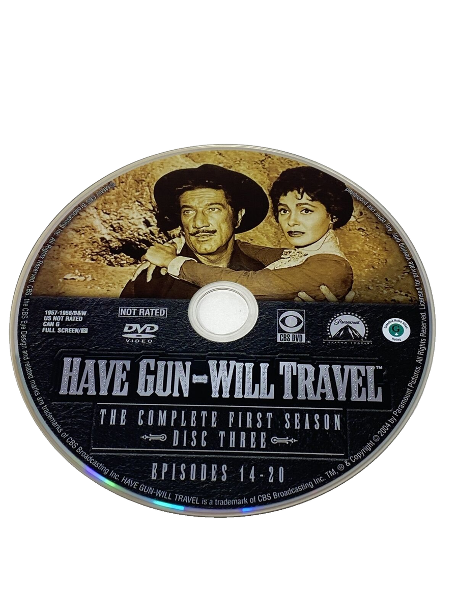 Have Gun Will Travel First Season 1 DVD Replacement Disc 3 Ep. 14 