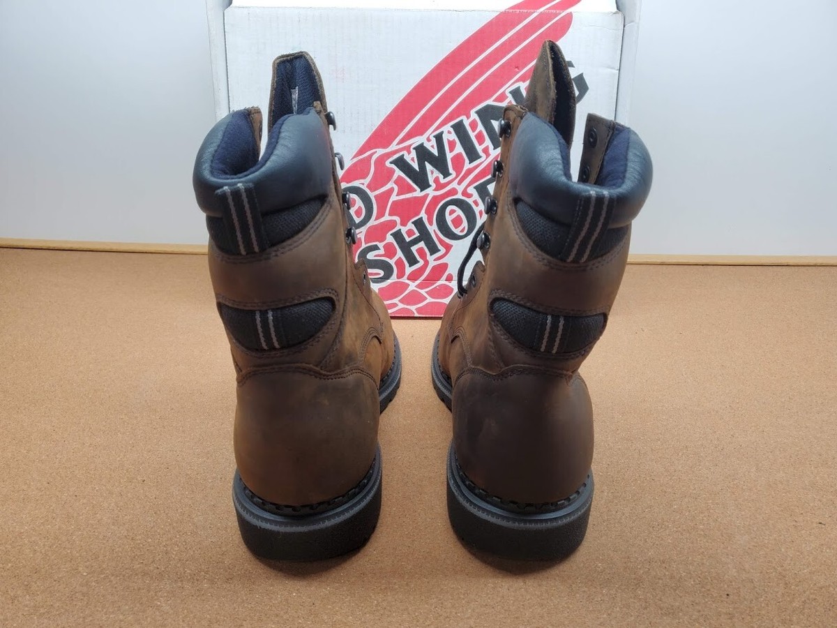 MENS RED WING 2211 BROWN LEATHER SAFETY 8