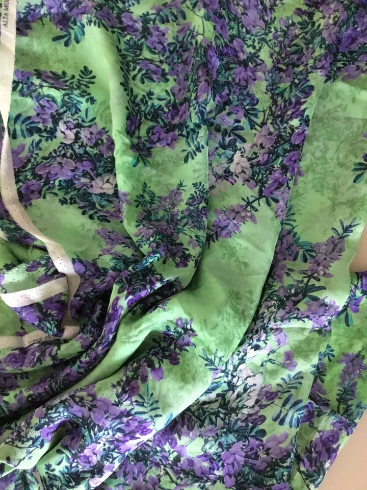 Alta Moda Stunning 100% Italian Silk Chiffon Fabric 2.2 Metre x 140cm X32 - Image 4 of 4