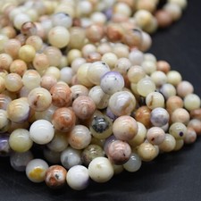 Purple Opal Round Beads - 6mm 8mm - 14" Strand, for Jewellery Making