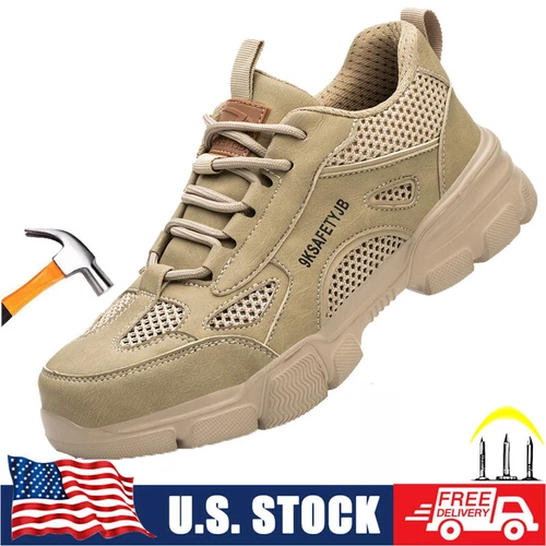 Mens Safety shoes Steel toe work Boots work sneaker Botas De Trabajo Para Hombre