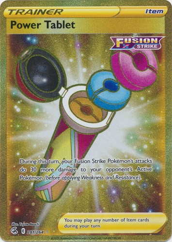 Power Tablet 281/264 - Pokemon TCG - Fusion Strike - Gold Secret Rare - NM