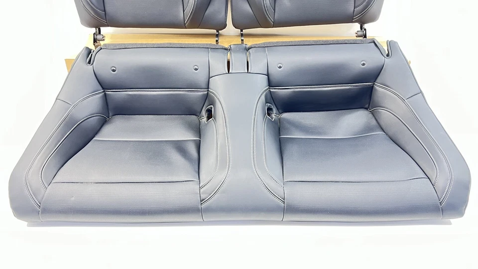 24-26 Ford Mustang GT Premium Rear Seat Set Upper & Lower Leather Black OEM - Image 2 of 4