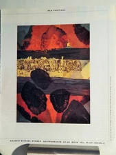 PER KIRKEBY  ART PIECE VTG ORIG  2001 ADVERTISEMENT