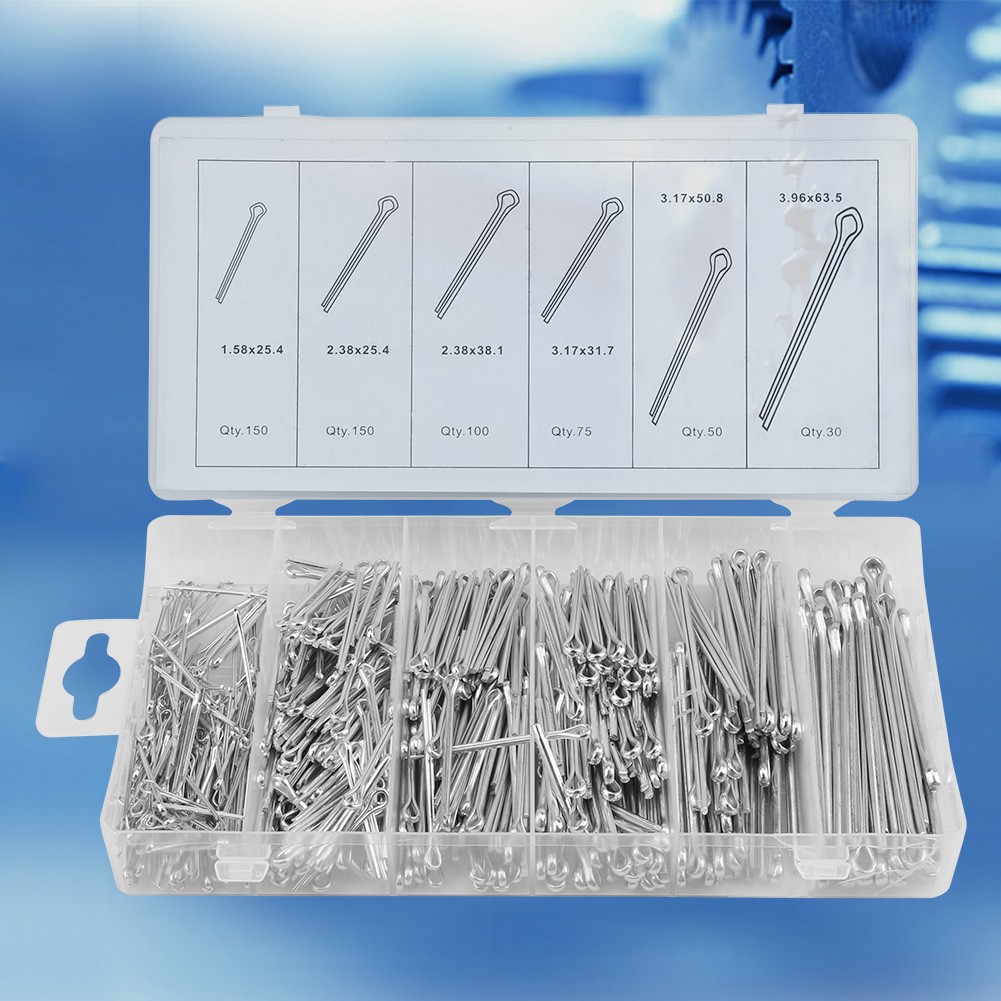 555pc Split Cotter Pins Kit Durable Fastening Pins For Mechanical Use Trending