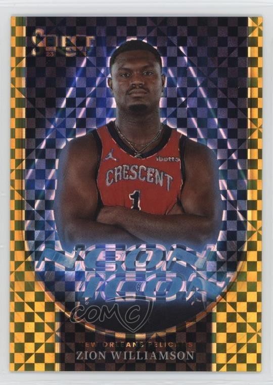2023-24 Panini Select Neon Icons Gold Prizm /10 Zion Williamson #10