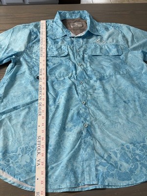 Ocean Coast Realtree Fishing Shirt Vented  Mens 2XL Short Sleeve Realtree E-30