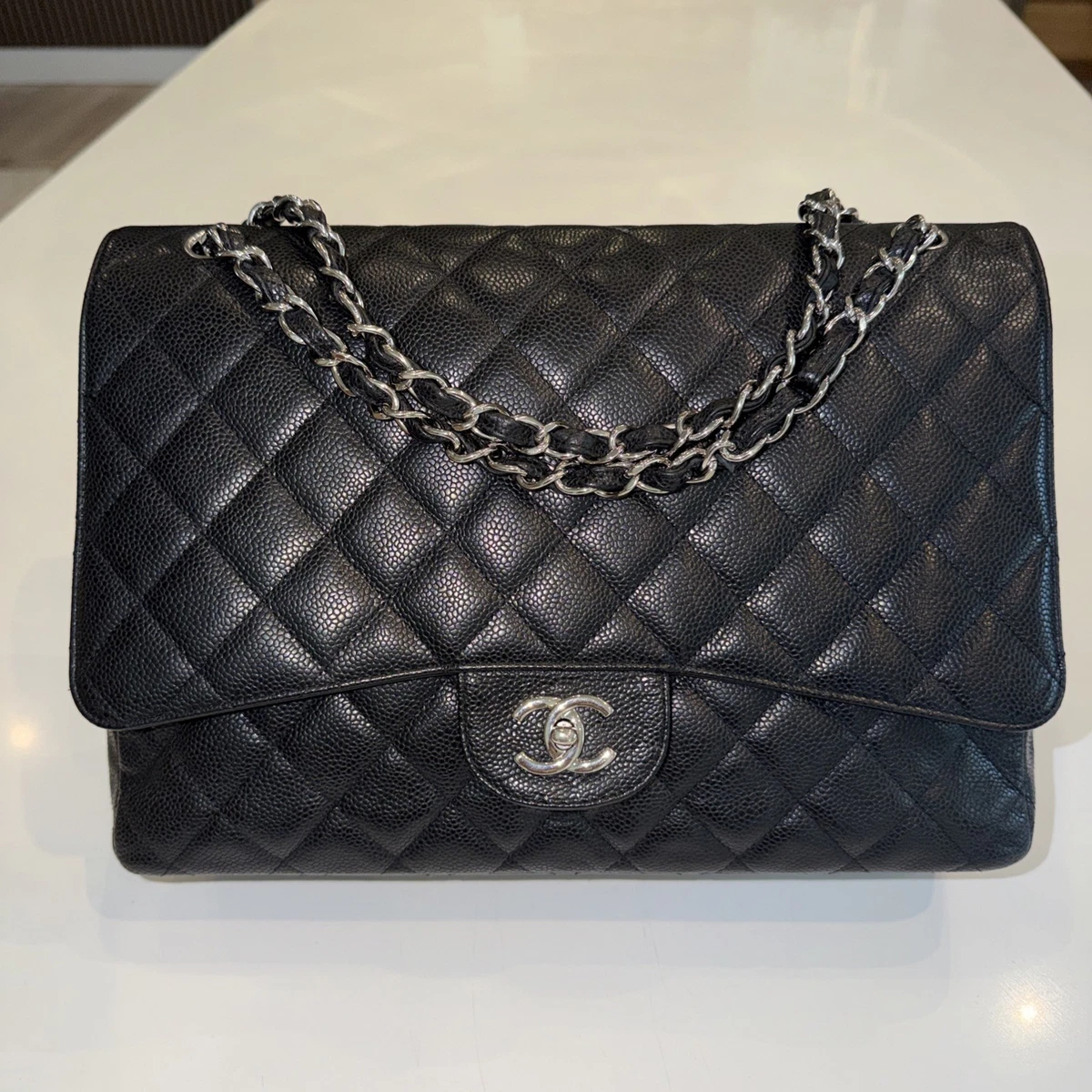 Chanel Double Flap Caviar for sale - eBay