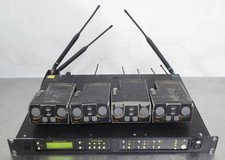 T169589 Telex RadioCom BTR-800 UHF Wireless Intercom  4 TR-825 Beltpack Units