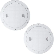 2 Pack of 4/6/7 inch Boat Hatch White Round Non Slip Inspection 7 