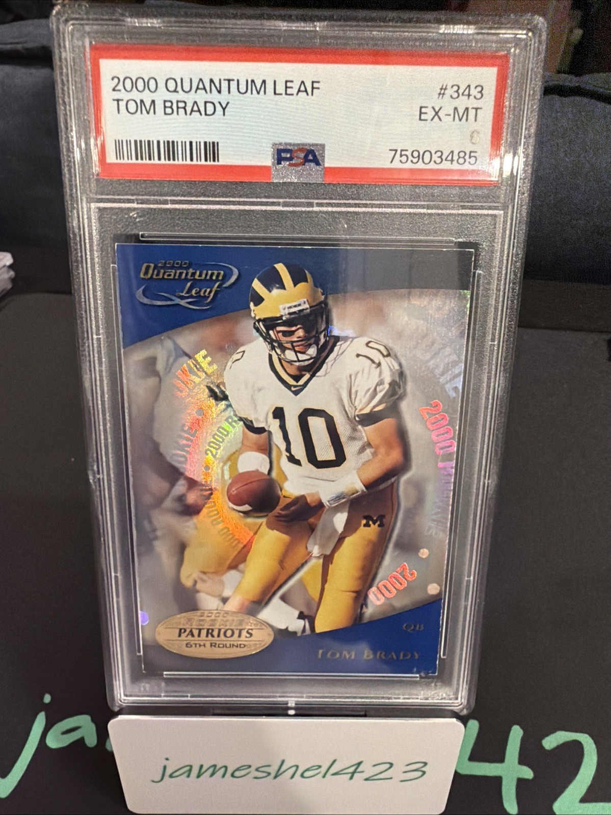 2000 Quantum Leaf - 2000 Rookie Tom Brady #343 (RC)