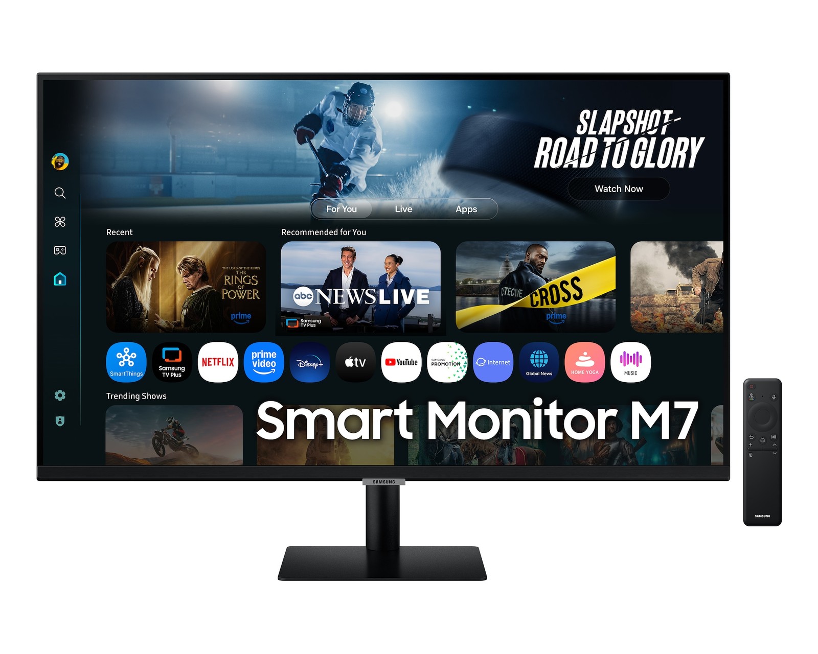 Samsung 32'' Smart Monitor With Speakers 3840x2160 4K UHD HDR10 LS32FM702UUXXU