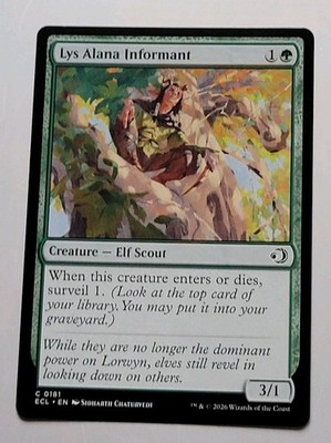 MTG - Lorwyn Eclipsed: Lys Alana Informant (0181) - Common - Near Mint 