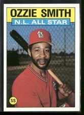 1986 Topps #704 Ozzie Smith St. Louis Cardinals
