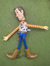 1995 Disney Pixar Thinkway Woody Knock Down Wind Up  6.5" Doll Action Figure