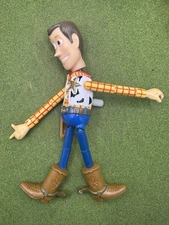 1995 Disney Pixar Thinkway Woody Knock Down Wind Up  6.5" Doll Action Figure