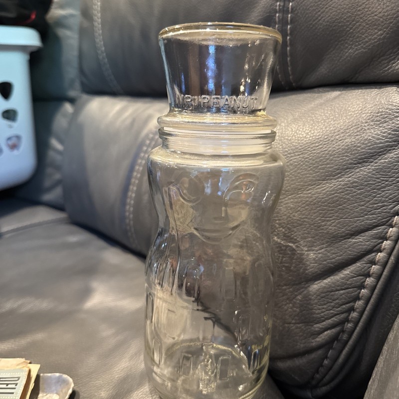 Mr. Peanut Glass Jar Vintage 1991 75th Birthday Anniversary Planters Peanuts