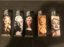 Marilyn  Monroe 5 Pack Lighters Vintage Hollywood Glamour Collection 