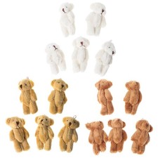 Birthday Gift Mini Plush Figrue for Doll Bear Keychain Home Ornament Car for Key