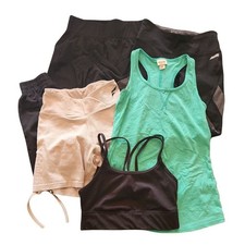 BUNDLE 5 Women's Activewear Clothes Workout Tank Shorts Pants Leggings XS