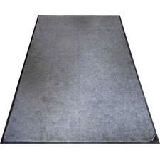 4'W x 6'L Plush Entrance Mat 3/8" Thick Gray