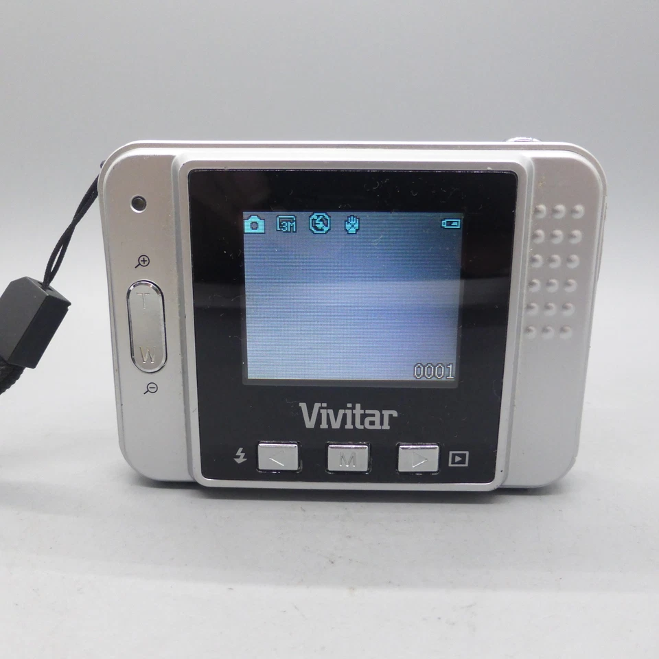 Vivitar Digital Camera Vivicam 5018 5.1MP Black Tested - Image 3 of 4