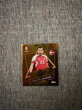 Topps Euro 2024 Gold SP Sticker - Very Rare DEN SP signed - Pierre Hojbjerg
