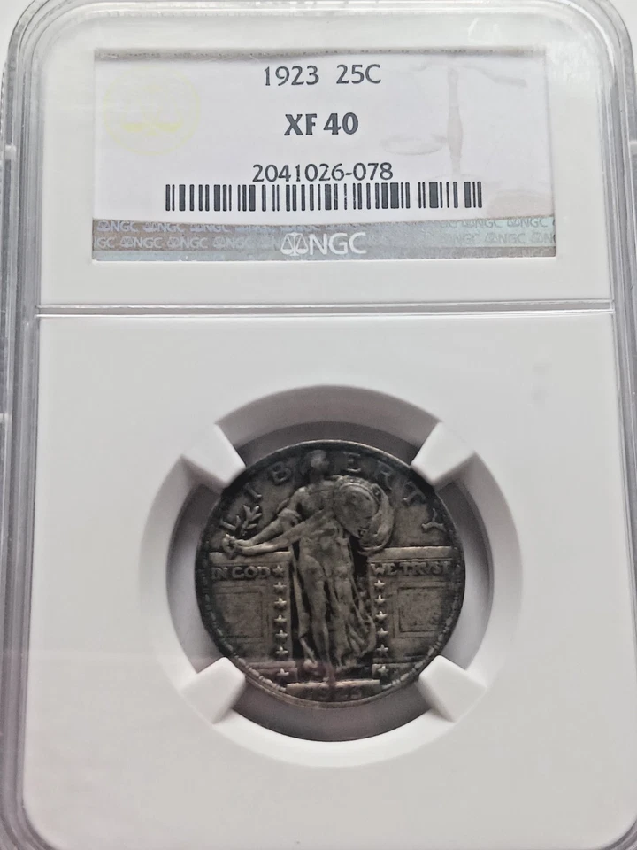 1923 STANDING LIBERTY QUARTER NGC XF  NICE - Image 3 of 4