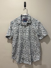 Robert Graham Shirt Mens Size XL Multicolor Abstract Pattern Short Sleeve