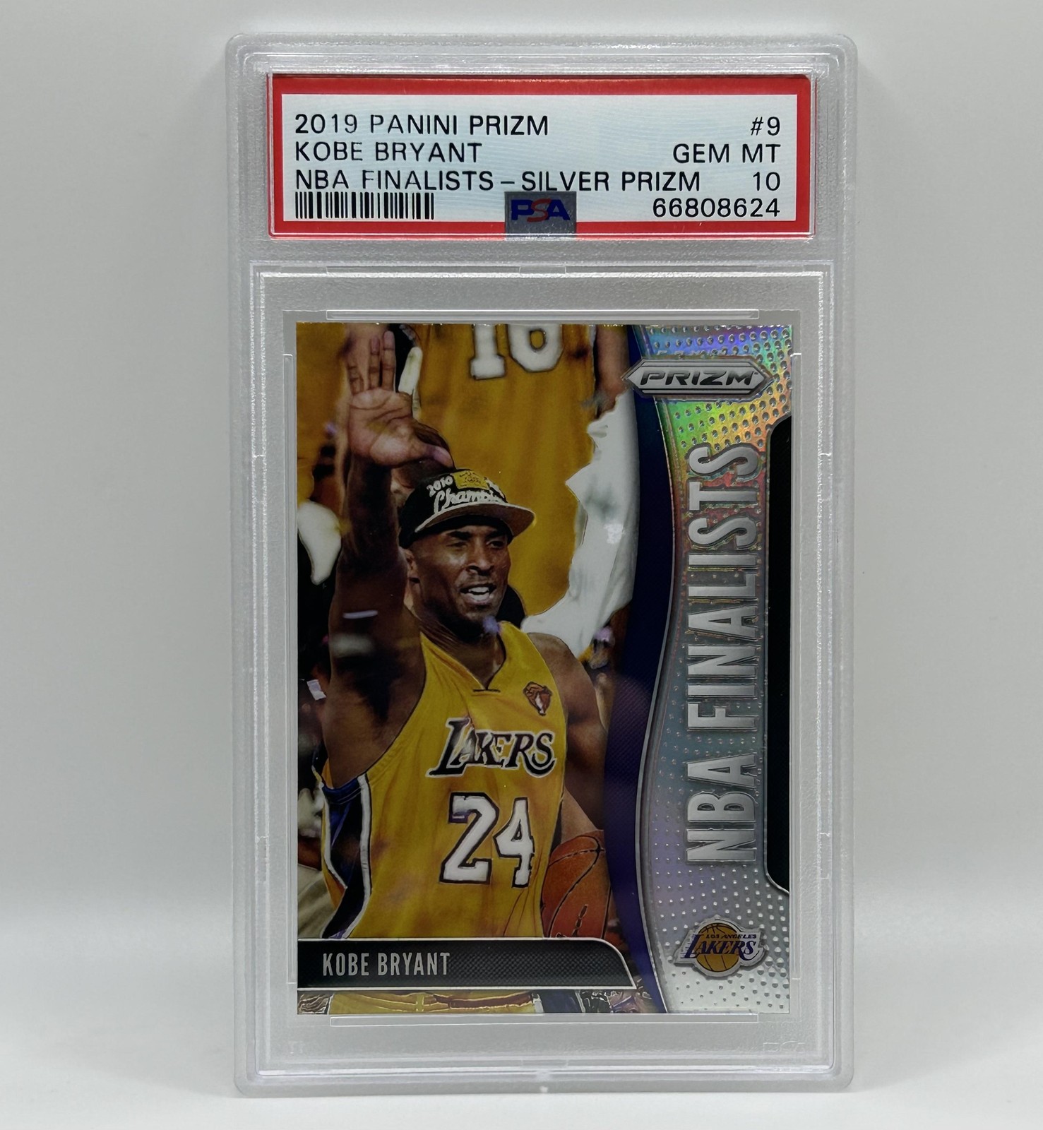 2019-20 Panini Prizm #9 Kobe Bryant NBA Finalists Silver PSA 10