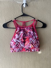 Prana Sport Bra Strappy Back Yoga pink size XS xsmall padded