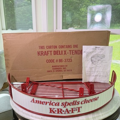 Vintage Kraft Cheese Store Display Rack Deli X-Tender 1970s NOS Complete In Box