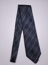 Kenneth Cole Mens Formal Necktie 59"Lx3.75"W Black Neck Tie