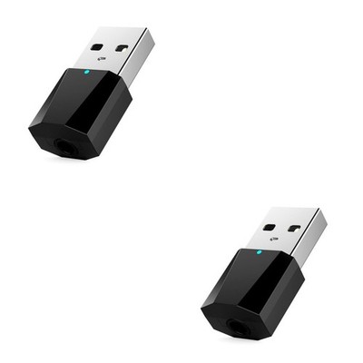  2 STÜCKE Mini USB-Empfänger Stereo-Sound-Audio-Empfänger mit Audiokabel für