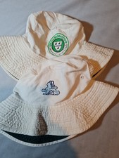 ​Vintage Cricket Bucket Hats Bundle Worcestershire CCC/England 3 Lions Sun Hats