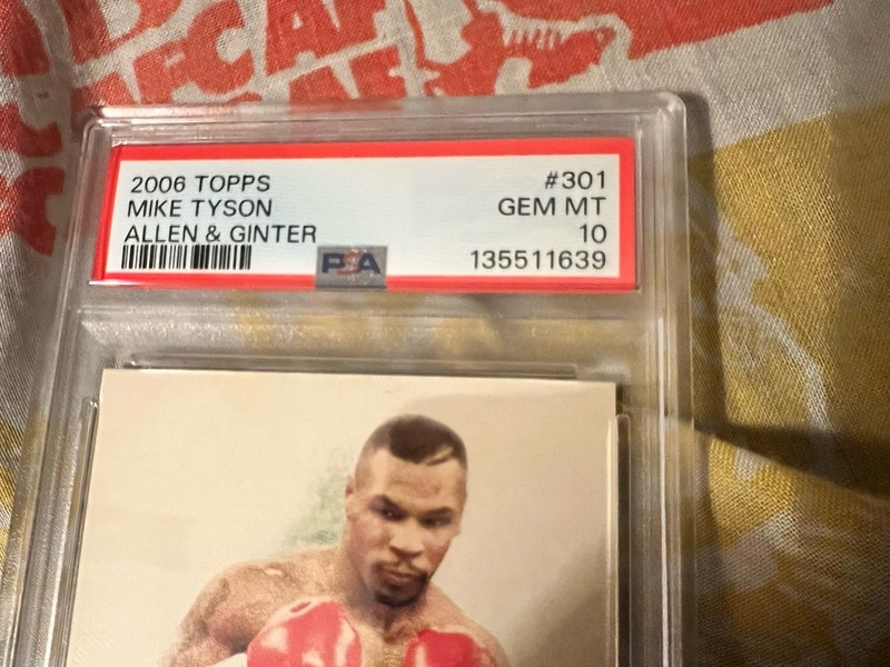 2006 Topps Allen Ginter Mike Tyson #301 Boxing Card PSA 10 Gem Mint HOF Boxer!!!