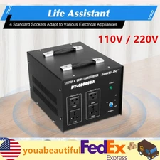 10000 Watt Voltage Converter Transformer Heavy Duty Step Up / Down 220V-110V New