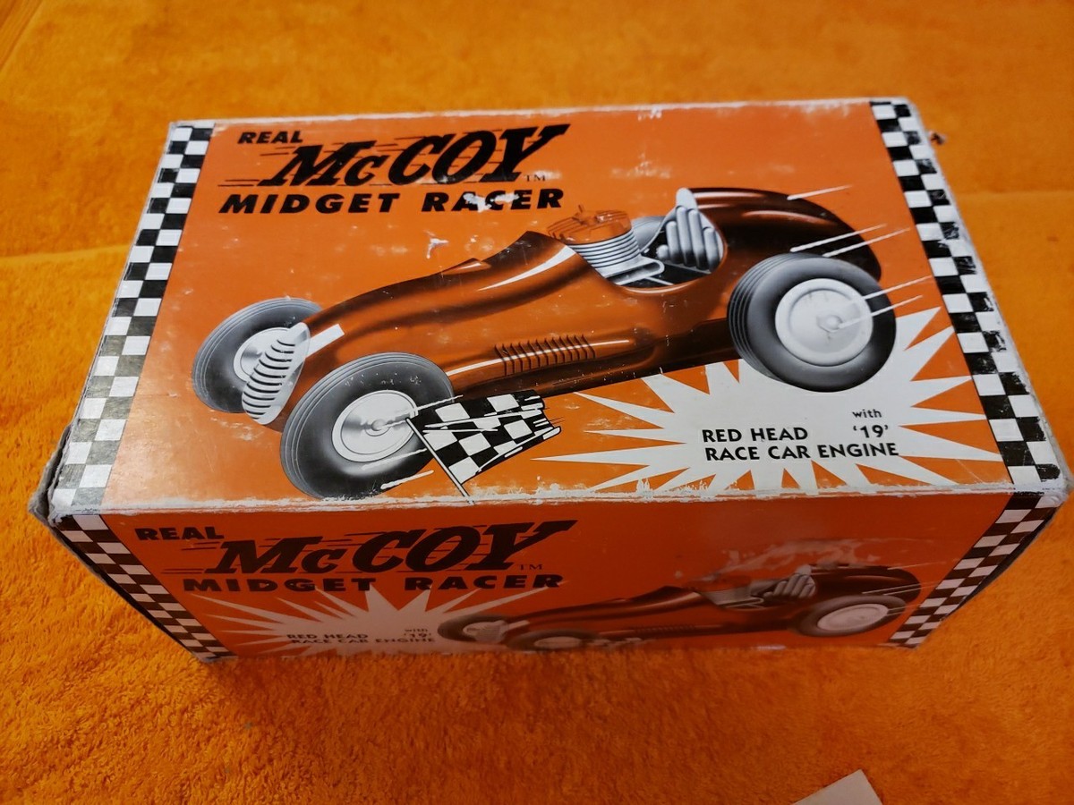 Real McCoy Midget Racer - With Red Head 19 Race Car Engine - New