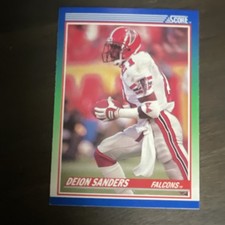 SCORE 1989 Deion Sanders Atlanta Falcons #95 NFL Football Card Base Set