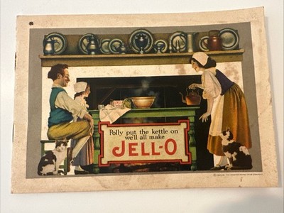 Vintage 1924 JELL-O Genesee Pure Food Dessert Booklet Art by Maxfield Parrish