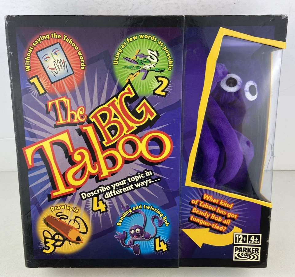 The Big Taboo Board Game With Bendy Bob. Hasbro 2006. Age 12+. Complete. VGC. - Image 3 of 4
