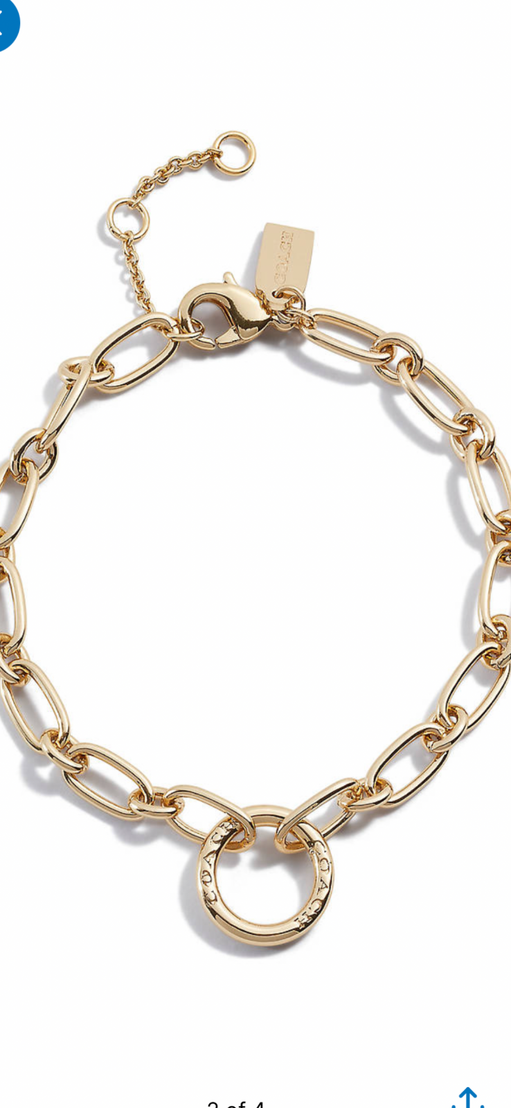 Coach Women's Signature Link Bracelet