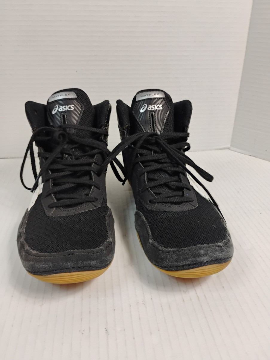 Asics Matflex 7 Black & White Wrestling Shoes 1081A051 Gum  display picture 2