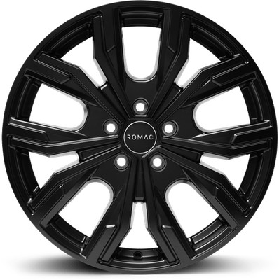 ROMAC DREHMOMENT 16x6,5 ET50 5x160 SATINSCHWARZ (Last 1250kg) RMTOR F6666SB x4