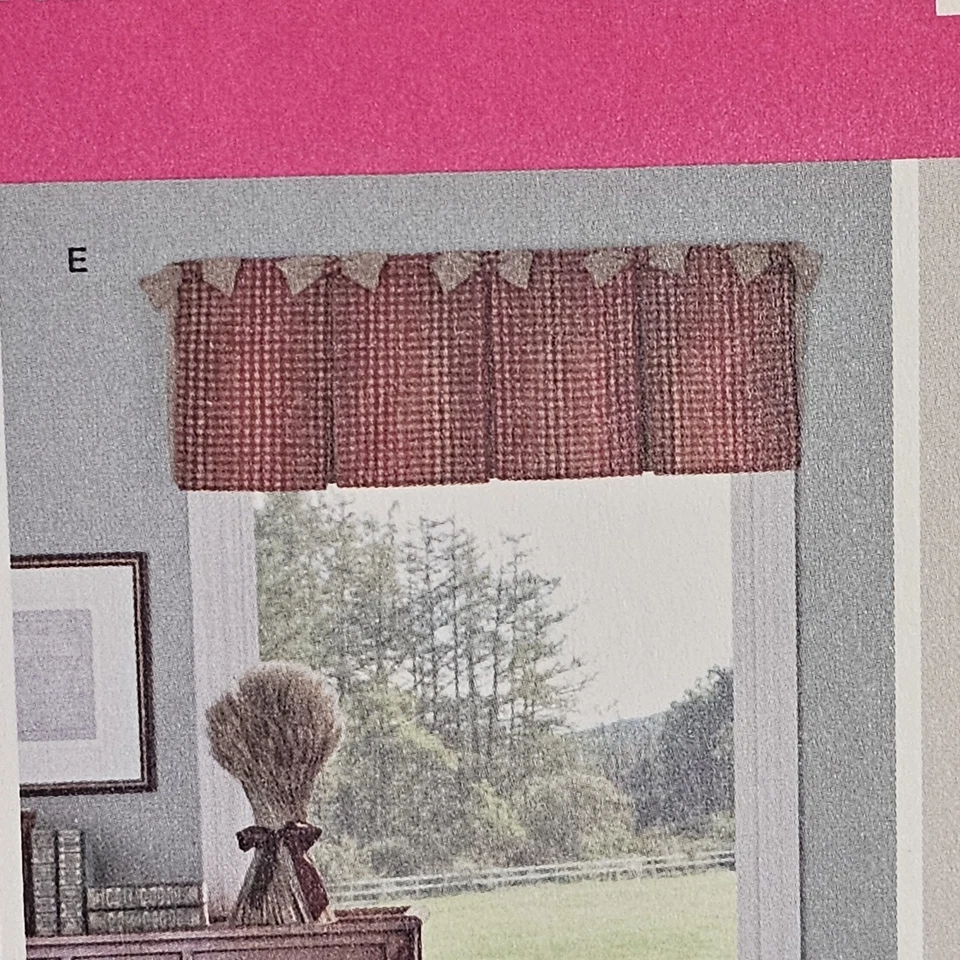Simplicity 1383 Sewing Pattern 5 Styles of Valances Window Treatments UNCUT FF - Image 3 of 4