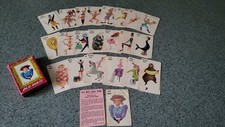 VINTAGE OLD MAID CARD GAME 4109-19 FACTORY WHITMAN Circus Theme 1950's