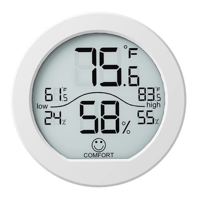 SECRUI Digital Hygrometer Thermometer for Room Temperature TH1x1, White 