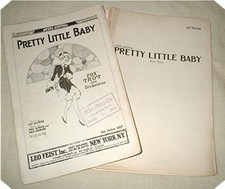 ORCHESTRA PARTS for PRETTY LITTLE BABY Foxtrot by Silvers, Baker & Bernie 1926