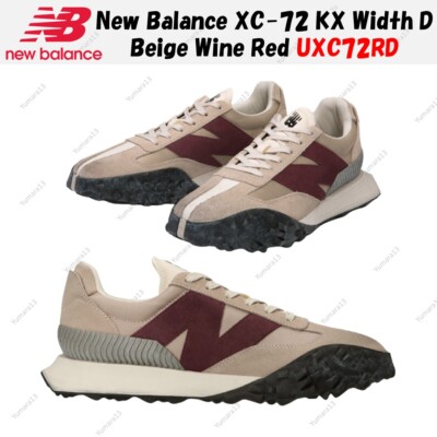New Balance XC-72 KX Width D Beige Wine Red UXC72RD Men's Size